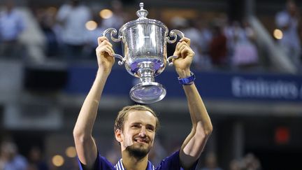 Le Russe Daniil Medvedev, vainqueur de l'édition 2021 de l'US Open de tennis, lundi 13 septembre 2021. (SARAH STIER / GETTY IMAGES NORTH AMERICA)