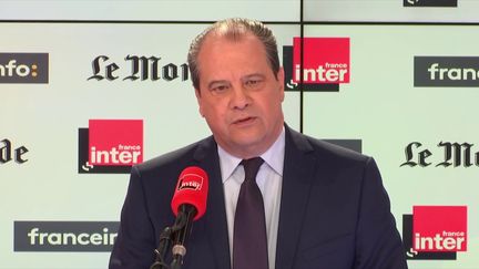 Jean-Christophe Cambadélis, l'ancien premier secrétaire général du Parti socialiste&nbsp;sur la plateau&nbsp;de "Questions&nbsp;politiques" sur France Inter et franceinfo,&nbsp;le 11 mars 2018. (FRANCEINFO / RADIOFRANCE)