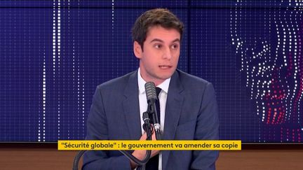 Gabriel Attal, le porte-parole du gouvernement, invité de franceinfo le 20 novembre 2020. (FRANCEINFO / RADIO FRANCE)