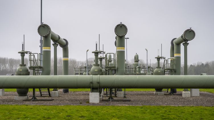 Gas pipelines in Groningen, the Netherlands, on February 22, 2023. (JILMER POSTMA / ANP MAG / AFP)