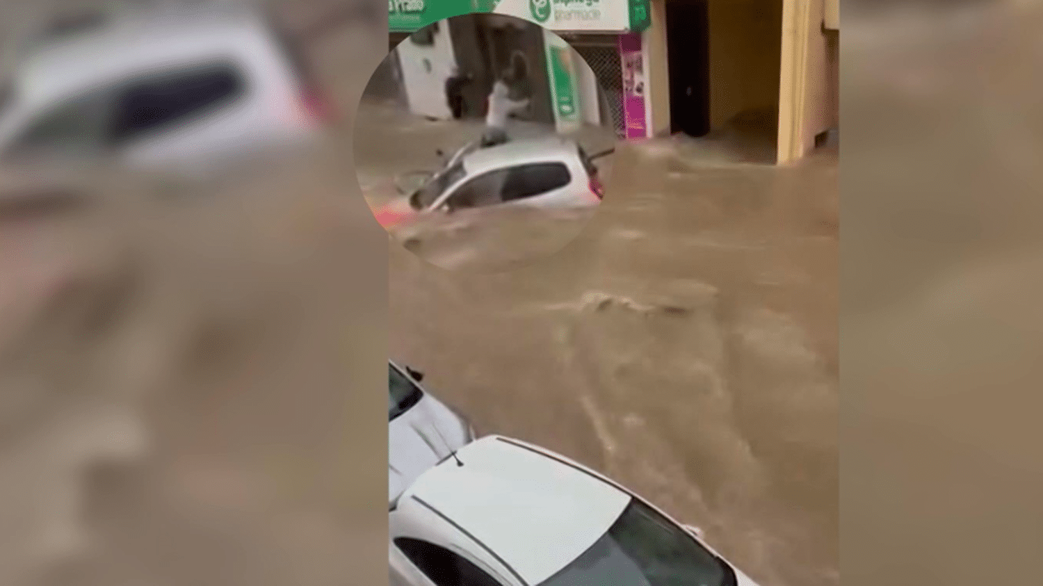 a torrent of mud in the city streets