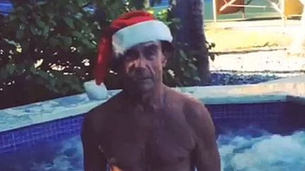 Iggy Pop dans son message de Noël 2013.
 (Saisie écran)