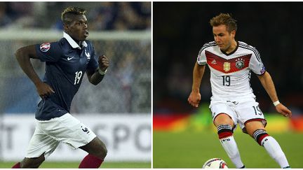 Paul Pogba et Mario Götze, deux des hommes forts du duel France-Allemagne