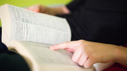 Les &eacute;diteurs de dictionnaires se penchent sur la d&eacute;finition du mot "mariage", alors que le S&eacute;nat examine le projet de loi sur le mariage pour tous en avril 2013. (CHARLES GULLUNG CM / IMAGE SOURCE / AFP)