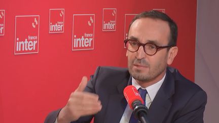 Thomas Cazenave, ministre délégué aux Comptes publics, le 27 octobre 2023 sur France Inter. (FRANCE INTER / RADIO FRANCE)