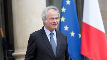 Franz Olivier Giesbert à l'Élysee en&nbsp;2016. (CHRISTOPHE MORIN / MAXPPP)