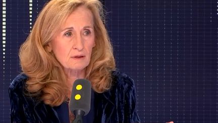 La ministre de la Justice, Nicole Belloubet, invitée de franceinfo le 24 octobre 2018. (RADIO FRANCE / FRANCE INFO)