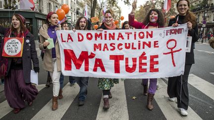 Manifestation du 22 novembre 2014 à Paris, Collectif " Droit des femmes"&nbsp; (MICHAEL BUNEL / NURPHOTO)