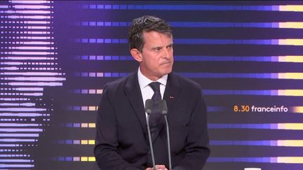 Manuel Valls était l'invité du "8h30 franceinfo", le 15 octobre 2023. (FRANCEINFO / RADIOFRANCE)