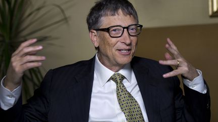 Le fondateur de Microsoft, Bill Gates, le 21 janvier 2014 &agrave; New York (Etats-Unis). (DON EMMERT / AFP)