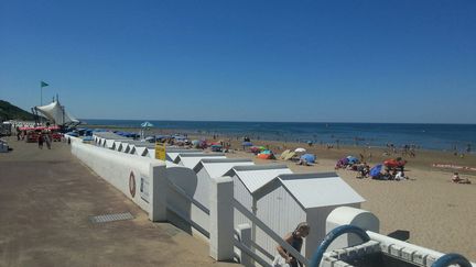 La plage de Villers-sur-Mer (Calvados) en Normandie sous le soleil.&nbsp;  (PHILIPPE THOMAS / FRANCE-BLEU BASSE-NORMANDIE)