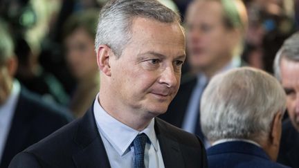 Bruno Le Maire, lors d'un meeting de François Fillon, le 29 janvier 2017, à Paris. (JULIEN MATTIA / NURPHOTO / AFP)