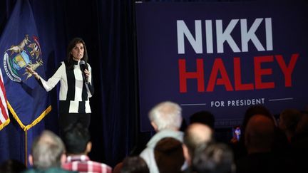 Nikki Haley, candidate républicaine à la présidentielle et ancienne ambassadrice de l'ONU, au Detroit Marriott Troy le 25 février 2024 à Troy, Michigan. (KEVIN DIETSCH / GETTY IMAGES NORTH AMERICA)