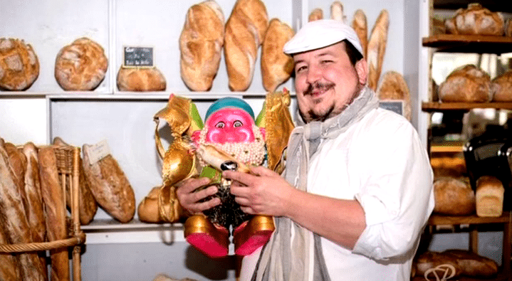 Baguenaud en visite chez un boulanger d'Arras
 (David Penez )