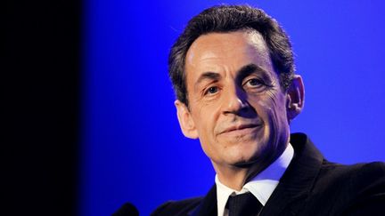 Nicolas Sarkozy le 4 mai 2012 aux Sables-d'Olonne (Vend&eacute;e). (ALAIN JOCARD / AFP)