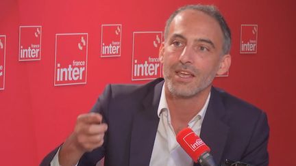 Le député européen Place publique, Raphael Glucksmann, L'invité du Grand Entretien sur France Inter. (FRANCE INTER / RADIOFRANCE)