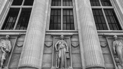 Le Palais de justice de Paris où se tient le procès du 13-Novembre, photographié par David Fritz-Goeppinger,&nbsp;qui fait partie des victimes du&nbsp;Bataclan. (DAVID FRITZ-GOEPPINGER POUR FRANCEINFO)