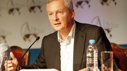 Bruno Le Maire, ministre de l'Economie et des Finances, aux&nbsp;Rencontres économiques d’Aix-en-Provence, le 9 juillet 2017. (CHARLOTTE LAPALUS / LES RENCONTRES ECONOMIQUES)