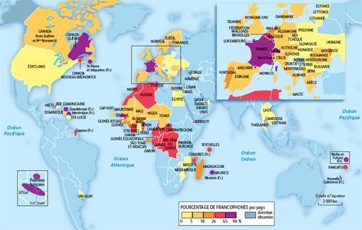 La francophonie dans le monde. (Rapport de l&#039;Organisation Internationale de la francophonie)