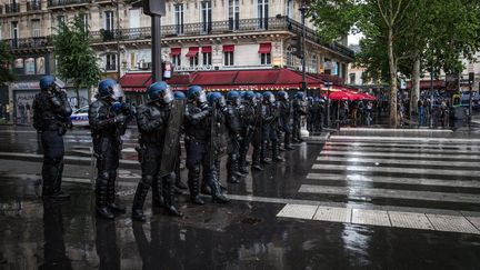 Des CRS lors de la mobilisation des "gilets jaunes" le 25 mai 2019. (SADAK SOUICI / LE PICTORIUM / MAXPPP)