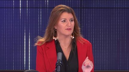 Marlène Schiappa, ministre déléguée à la Citoyenneté, invitée sur franceinfo mercredi 29 septembre. (FRANCEINFO / RADIOFRANCE)