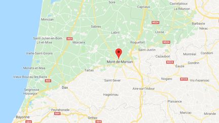 L'accident s'est produit à Mont-de-Marsan dans les Landes.&nbsp; (GOOGLE MAPS / FRANCETV INFO)