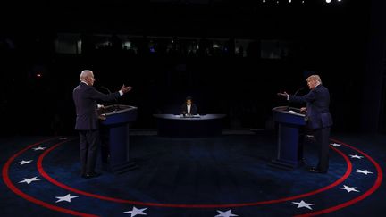 Joe Biden et Donald Trump ont débattu dans la nuit du 22 au 23 octobre 2020.&nbsp; (POOL / GETTY IMAGES NORTH AMERICA)