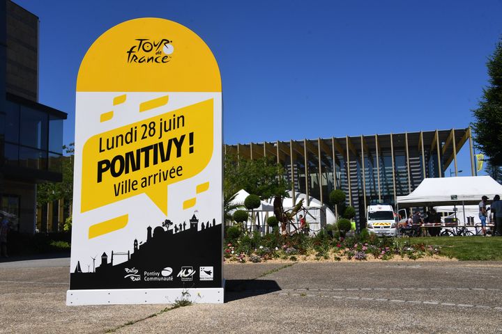 Pontivy va accueillir&nbsp;le Tour de France pour la première fois de son histoire le lundi 28 juin 2021.&nbsp; (NICOLAS CREACH / MAXPPP)