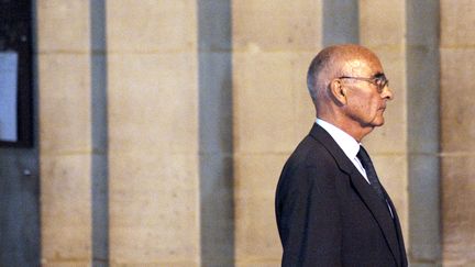 Le général Philippe Rondot, le 5 octobre 2009, durant le procès Clearstream, au tribunal&nbsp;de Paris. (FRED DUFOUR / AFP)