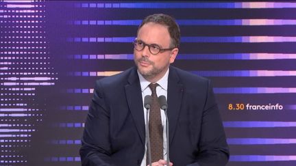 Aurélien Rousseau, ministre de la Santé, le 28 septembre 2023 sur franceinfo. (FRANCE INFO / RADIO FRANCE)