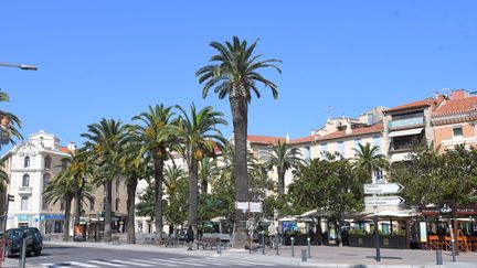 Le centre de Perpignan (Pyrénées-Orientales) lors d'une vague de chaleur, le 28 juin 2019. (MICHEL CLEMENTZ / L'INDEPENDANT / MAXPPP)