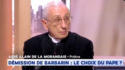 L'abbé Alain de La&nbsp;Morandais sur le plateau de LCI, le 18 mars 2019.&nbsp; (LCI)