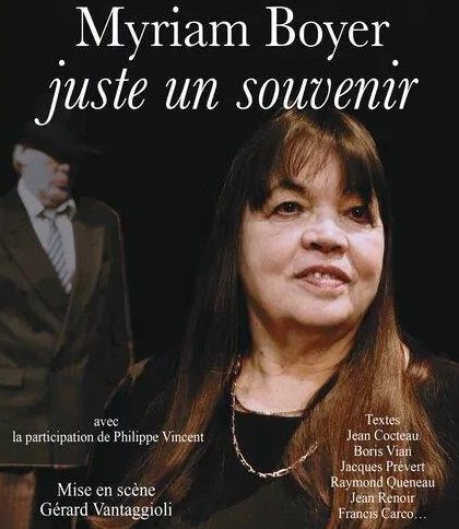 L'affiche de "Juste un souvenir" de Myriam Boyer et Gérard Vantagioli (2023) (DR)