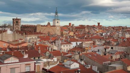 Le coeur historique de Perpignan (comme ici autour de la cathédrale Saint-Jean-Baptiste) pourrait bien être mis en péril par la loi ELAN
 (Manuel Cohen / MCOHEN)