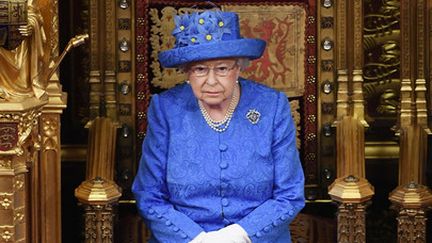 La reine Elizabeth II à la Chambre des Lords à Londres (Royaume-Uni), le 21 juin 2017.
 (AFP)