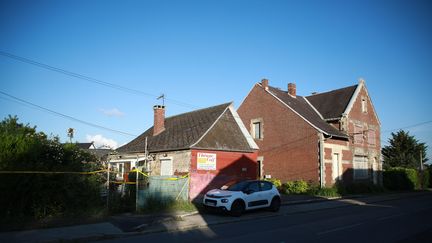 Le corps d'un garçon de neuf ans a été retrouvé dans cette maison d'Hérie-la-Viéville (Aisne),&nbsp;prise en photo le 29 mai 2018. (MAXPPP)