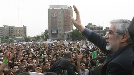 Mir Hossein Moussavi le 18 juin 2009 (AFP PHOTO/GHALAMNEWS.IR)