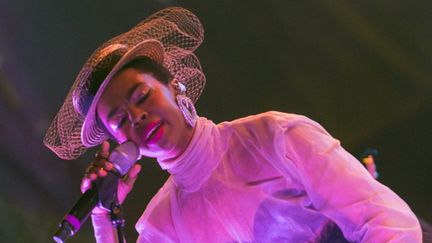 Ms. Laurynn Hill était la star de cette édition 2019 du festival Terre de Blues. La chanteuse a fait son entrée sur la scène internationale dans les années 1990 avec le groupe the Fugees. (PHILIPPE TIROLIEN)