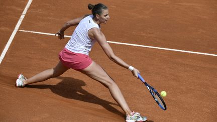 Karolina Pliskova affrontera Iga Swiatek dimanche 16 mai pour sa troisième finale consécutive à Rome.&nbsp; (FILIPPO MONTEFORTE / AFP)