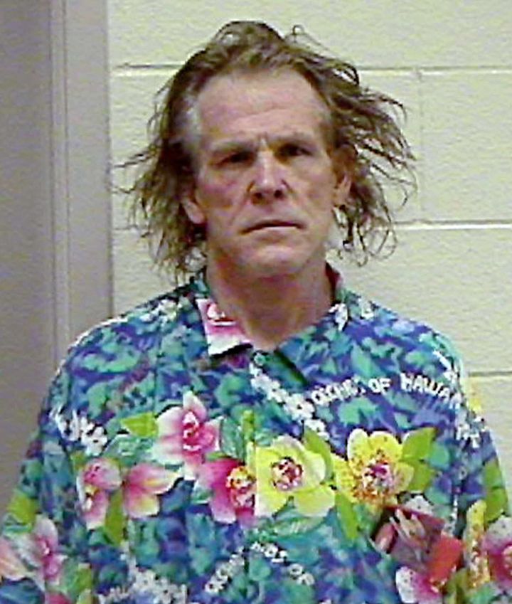 "Mug shot" de l'acteur Nick Nolte, en 2002. (AP/SIPA / AP)