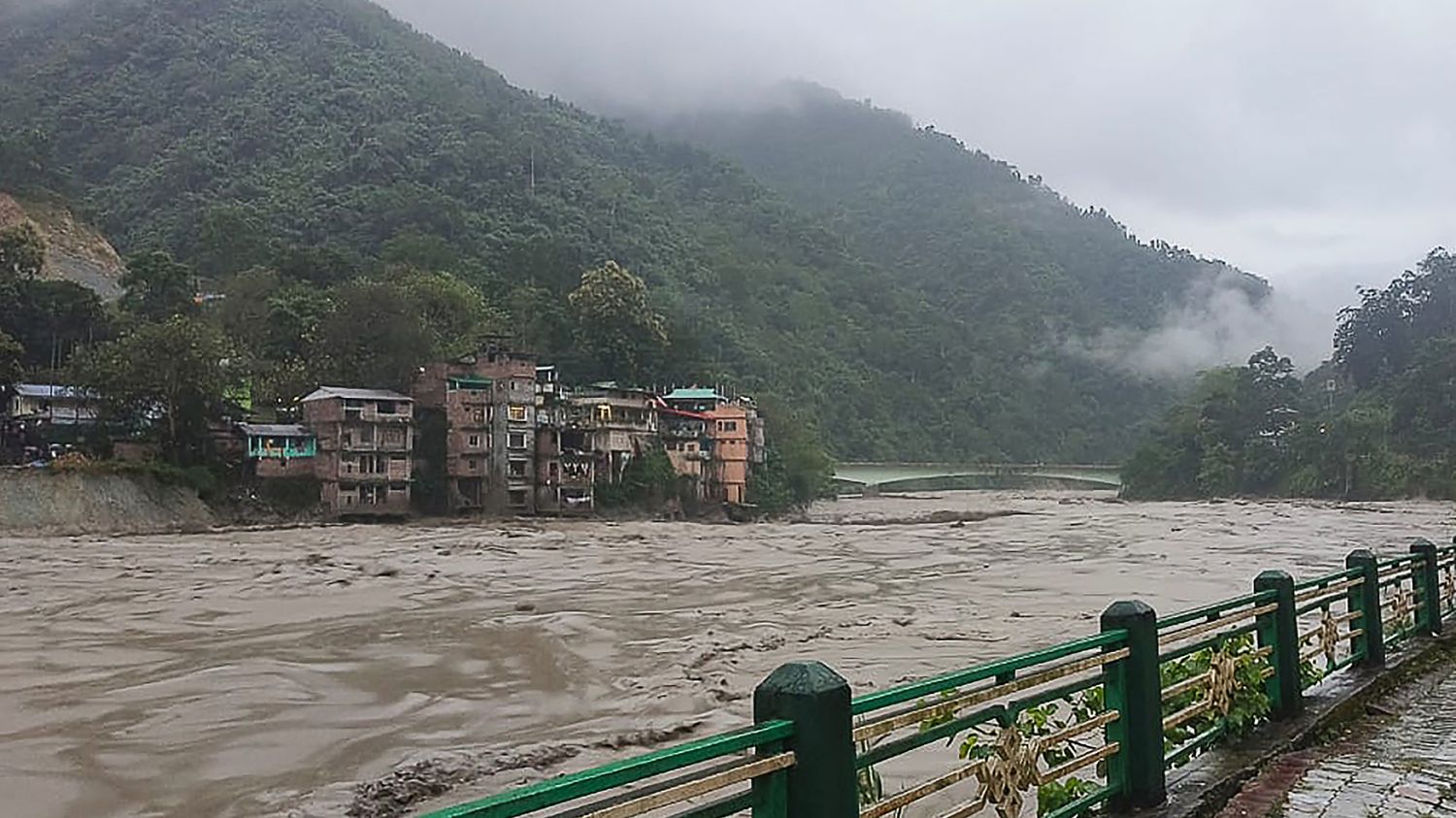 At least 23 soldiers were lost in flash floods in the Himalayas