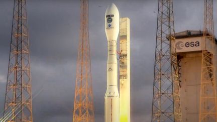 La fusée européenne Vega C, pendant son décollage au Centre spatial de Kourou, en Guyane, le 5 décembre 2024. (EUROPEAN SPATIAL AGENCY)