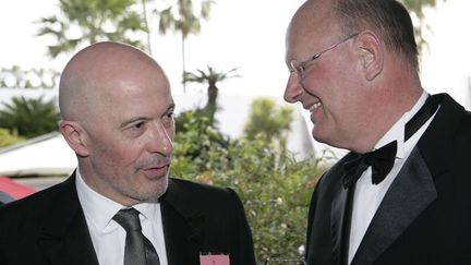 Jacques Audiard et Rémy Pflimlin, Président de France Télévisions. France 2 Cinéma coproduit le film.
 (Bernard Brun / France Télévisions)