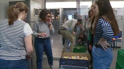 Une épicerie gratuite a ouvert ses portes ce lundi 14 janvier 2019 au sein de la faculté de Rennes 2 (FRANCE 3 BRETAGNE)