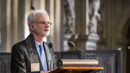 Le compositeur américain John Adams à Amsterdam en novembre 2019. (LEX VAN LIESHOUT / ANP)