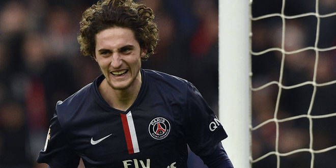 Le jeune joueur du PSG, Adrien Rabiot