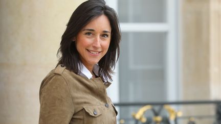 La secrétaire d'Etat Brune Poirson quitte l'Elysée, à Paris, le 12 juin 2019. (LUDOVIC MARIN / AFP)