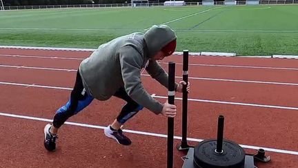 Romain Ooghe a bien l’intention de participer à l’épreuve de bobsleigh lors des Jeux olympiques de Pékin en février prochain.&nbsp; (CAPTURE ECRAN FRANCE 2)