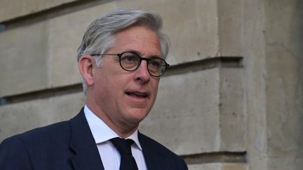 Frédéric Valletoux, ministre délégué de la Santé, à Paris, le 9 juillet 2024. (BERTRAND GUAY / AFP)