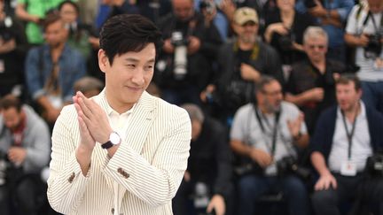 L'acteur sud-coréen Lee Sun-kyun, à Cannes, le 22 mai 2019. (LOIC VENANCE / AFP)